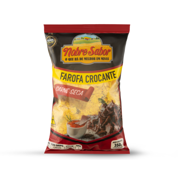 FAROFA CROCANTE - CARNE SECA - 350G