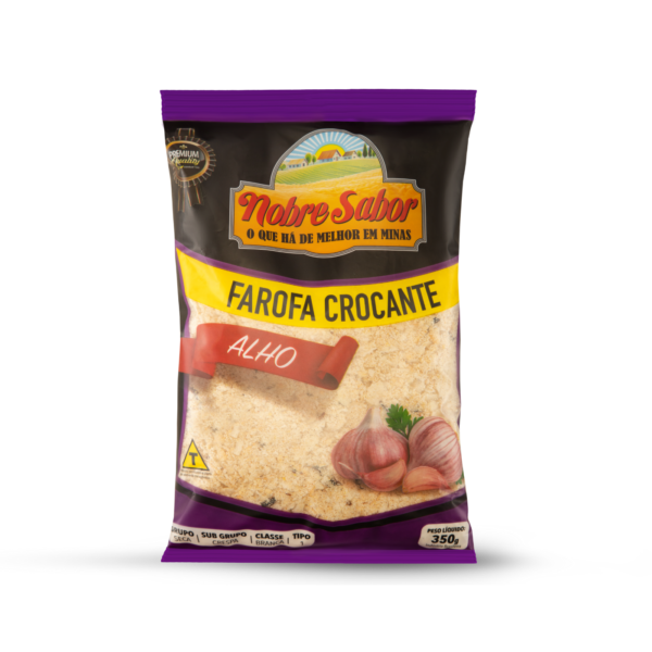 FAROFA CROCANTE - SABOR ALHO- 350G