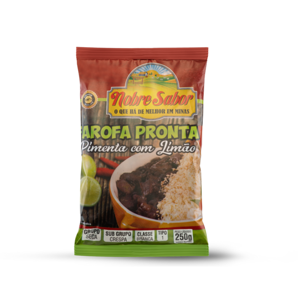 FAROFA PRONTA - PIMENTA COM LIMÃO - 250G