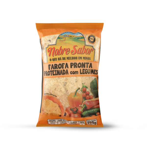 FAROFA PRONTA - PROTEINADA COM LEGUMES 250G